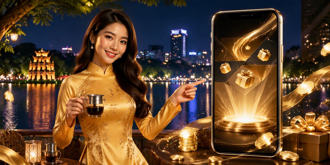 Cô gái áo dài đăng ký tài khoản 2912 tại Hà Nội buổi tối