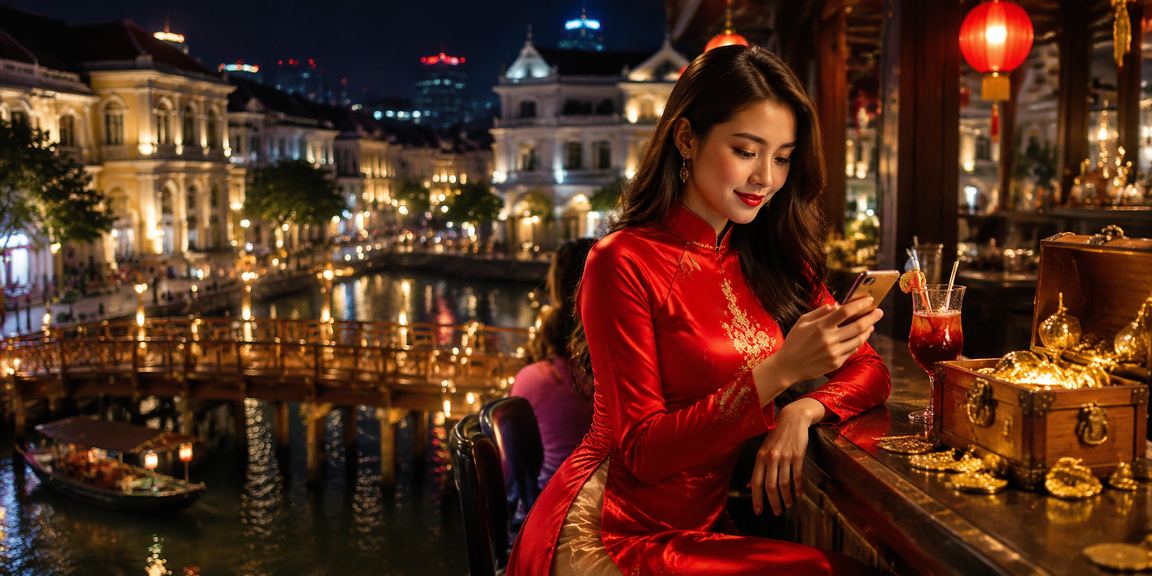 Người chơi baccarat mặc áo dài tại Thành phố Hồ Chí Minh